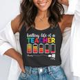 Battery Life Of a Teacher Shirt Thanksgiving Teacher Flowy Tank, funny gift