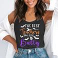 The Best Teachers Are A Bit Batty Teacher Bat Halloween Flowy Tank, funny gift