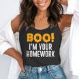 Boo I'm Your Homework Halloween Teacher Costume Flowy Tank, funny gift Boo I'm Your Homework Halloween Teacher Costume Flowy Tank, funny gift