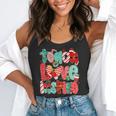 Christmas Coquette Bow Teacher Teach Love Inspire Flowy Tank, funny gift