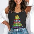 Christmas Tree Made Of Crayons School Teacher Life Student Flowy Tank, funny gift