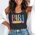 Colorful PARA Teacher Paraprofessional Cute Pencil Flowy Tank, funny gift Colorful PARA Teacher Paraprofessional Cute Pencil Flowy Tank, funny gift