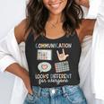 Communication Looks Different For Everyone SPED Teacher ASD Flowy Tank, funny gift Communication Looks Different For Everyone SPED Teacher ASD Flowy Tank, funny gift