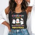 Creepin It Real With Kindergarten Monsters Halloween Teacher Flowy Tank, funny gift Creepin It Real With Kindergarten Monsters Halloween Teacher Flowy Tank, funny gift