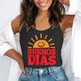 Cute Bilingual Spanish Teacher Buenos Dias Sunshine Flowy Tank, funny gift