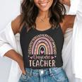 Cute Daycare Teacher Rainbow Leopard Print Childcare Worker Flowy Tank, funny gift