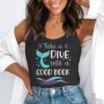 Cute Mermaid Librarian Teacher Dive Into A Good Book Reading Flowy Tank, funny gift Cute Mermaid Librarian Teacher Dive Into A Good Book Reading Flowy Tank, funny gift