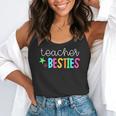 Cute Teacher Shirt Teacher Besties Flowy Tank, funny gift