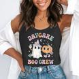 Daycare Boo Crew Groovy Halloween Floral Ghost Kid Teacher Flowy Tank, funny gift