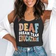 Deaf Dream Team Education Deaf Education Teacher Flowy Tank, funny gift Deaf Dream Team Education Deaf Education Teacher Flowy Tank, funny gift
