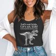 Lets Eat Kids Punctuation Saves Lives Dinosaur Teacher Flowy Tank, funny gift Lets Eat Kids Punctuation Saves Lives Dinosaur Teacher Flowy Tank, funny gift