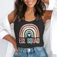 ESL Squad Teacher Crew Team Back To School English Rainbow Flowy Tank, funny gift ESL Squad Teacher Crew Team Back To School English Rainbow Flowy Tank, funny gift