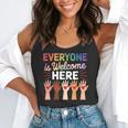 Everyone Is Welcome Here Shirt Teacher Flowy Tank, funny gift