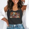 Fall In Love With Learning Autum Thanksgiving Teacher Kids Flowy Tank, funny gift