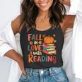 Fall In Love With Reading Autumn Thanksgiving Shirt Teacher Flowy Tank, funny gift Fall In Love With Reading Autumn Thanksgiving Shirt Teacher Flowy Tank, funny gift