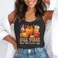 Fall Vibes Costume Teacher Thanksgiving Leopard Gnome Flowy Tank, funny gift