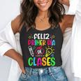 Feliz Primer Dia De Clases Kids Girl Teacher Spanish School Flowy Tank, funny gift