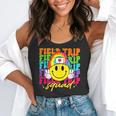 Field Trip Squad Groovy Field Day Smile Face Teacher Tie Dye Flowy Tank, funny gift Field Trip Squad Groovy Field Day Smile Face Teacher Tie Dye Flowy Tank, funny gift