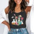 Floral Beakers Chemistry Lab Teacher Flowy Tank, funny gift