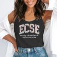 Floral ECSE Early Childhood Special Education SPED Teacher Flowy Tank, funny gift Floral ECSE Early Childhood Special Education SPED Teacher Flowy Tank, funny gift