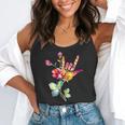 Flower American Sign Language ASL Teacher Teaching Deaf Flowy Tank, funny gift