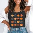 Folk Art Pumpkins Teacher Nurses Admin Witch Halloween Cute Flowy Tank, funny gift