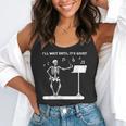 Funny Skeleton Music Teacher I'Ll Wait Until It's Quiet Flowy Tank, funny gift