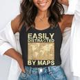 Geography Teacher Easily Distracted By Maps Flowy Tank, funny gift Geography Teacher Easily Distracted By Maps Flowy Tank, funny gift