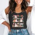 Ghost Christmas Reading Book Lover Library Christmas Teacher Flowy Tank, funny gift Ghost Christmas Reading Book Lover Library Christmas Teacher Flowy Tank, funny gift
