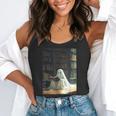Ghost Library Halloween Book Reading Books Lover Teacher Flowy Tank, funny gift Ghost Library Halloween Book Reading Books Lover Teacher Flowy Tank, funny gift