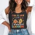 Groovy Fall In Love With Learning Autumn Pumpkin Teacher Flowy Tank, funny gift Groovy Fall In Love With Learning Autumn Pumpkin Teacher Flowy Tank, funny gift
