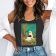 Groovy Ghost Reading Book Cat Halloween Ghost Teacher Flowy Tank, funny gift Groovy Ghost Reading Book Cat Halloween Ghost Teacher Flowy Tank, funny gift