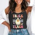 Groovy Teacher Halloween Retro Trick Or Teach Floral Ghost Flowy Tank, funny gift Groovy Teacher Halloween Retro Trick Or Teach Floral Ghost Flowy Tank, funny gift