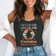 Halloween Lets Eat Kids English Teacher Costume Women Flowy Tank, funny gift