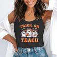 Halloween Teacher Ghosts Trick Or Teach Retro Costume Women Flowy Tank, funny gift