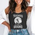 Halloween Teacher Tshirts Zombie Teachers Love Brains Flowy Tank, funny gift