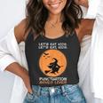 Halloween Teacher Witch Lets Eat Kids Punctuation Flowy Tank, funny gift Halloween Teacher Witch Lets Eat Kids Punctuation Flowy Tank, funny gift