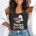 Halloween Teacher Women Cute Reading Ghost Read More Books Flowy Tank, funny gift Halloween Teacher Women Cute Reading Ghost Read More Books Flowy Tank, funny gift