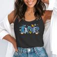 Hanukkah Leopard Plaid Teacher Chanukah Jewish Women Men Flowy Tank, funny gift