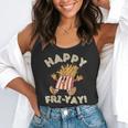 Happy Fri Yay Retro French Fries Friday Lovers Fun Teacher Flowy Tank, funny gift