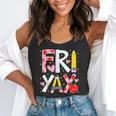 Happy Fri-Yay Teacher Back To School Friday Lovers Flowy Tank, funny gift Happy Fri-Yay Teacher Back To School Friday Lovers Flowy Tank, funny gift