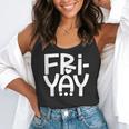 Happy Friyay Teacher Shirt Cute Teacher Fashion Fri-Yay Flowy Tank, funny gift