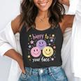 Happy To See Your Face Smile Face Teacher Back To School Flowy Tank, funny gift Happy To See Your Face Smile Face Teacher Back To School Flowy Tank, funny gift