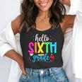 Hello Sixth Grade Cute Back To School 6th Grade Teacher Kids Flowy Tank, funny gift