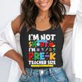 I'm Not Short I'm Pre-K Teacher Size Back To School Teacher Flowy Tank, funny gift