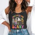 Inclusion Isnt Scary Halloween Skeleton Ghost Sped Teacher Flowy Tank, funny gift Inclusion Isnt Scary Halloween Skeleton Ghost Sped Teacher Flowy Tank, funny gift