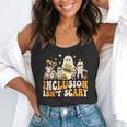 Inclusion Isn't Scary Mummy Boo Ghost Halloween SLP Teacher Flowy Tank, funny gift Inclusion Isn't Scary Mummy Boo Ghost Halloween SLP Teacher Flowy Tank, funny gift