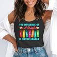 THE INFLUENCE OF A GREAT TEACHER IS NEVER ERASED Teaching For Men Women Girls Kids Flowy Tank, funny gift