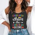 Kindergarten Where The Adventure Begins Shirt Children's Teacher Flowy Tank, funny gift Kindergarten Where The Adventure Begins Shirt Children's Teacher Flowy Tank, funny gift