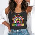 Kindergarten Rainbow Girls Boys Teacher Team Kinder Squad Flowy Tank, funny gift Kindergarten Rainbow Girls Boys Teacher Team Kinder Squad Flowy Tank, funny gift
